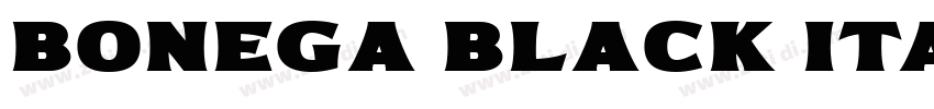 Bonega Black Italic字体转换